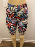 Cartoon Graphic Biker Shorts