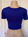 Blue Savage Wholes Crop Top