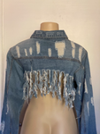 Denim Distressed Jacket