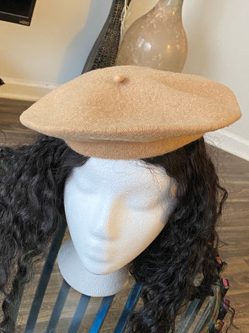 Tan Wool Beret