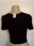 Black Savage Wholes Crop Top