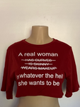 A Real Woman Crop Top