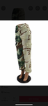 Camouflage Mid Waist Long Pants